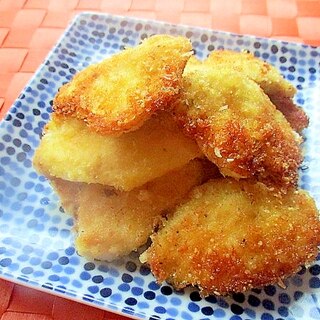 鶏むね肉のわさマヨチーズパン粉焼き